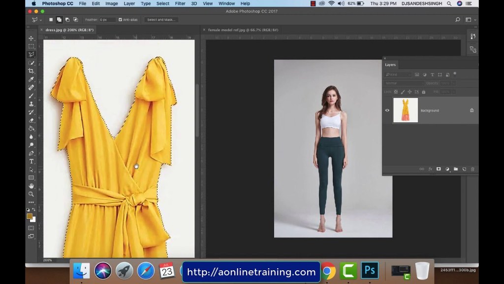 photoshop for fashion design - Fashion Designing Using Photoshop - FREE DEMO - Replace & Adjusting dress  on female