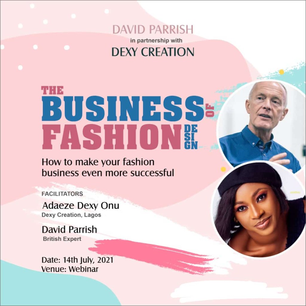 fashion webinar - The Business of Fashion Design webinar - David Parrish & Dexy Creation